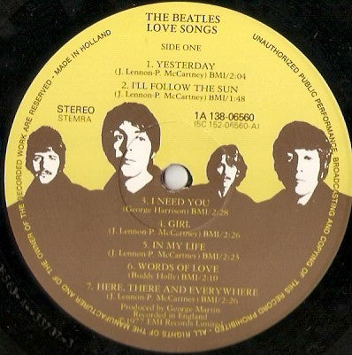The Beatles ~ Love Songs (Vinyl) - Djungel & Jazz