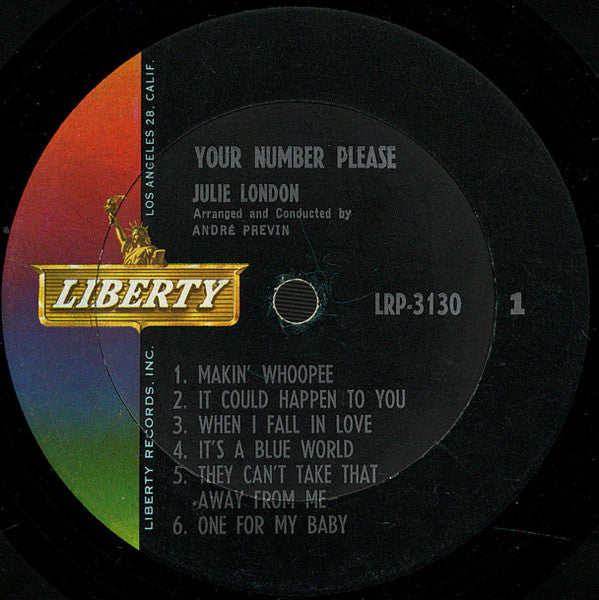 Julie London ~ Your Number Please (Vinyl) - Djungel & Jazz