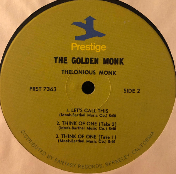 Thelonious Monk ~ The Golden Monk (Vinyl) - Djungel & Jazz