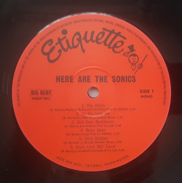 The Sonics ~ Here Are The Sonics!!! (Vinyl) - Djungel & Jazz