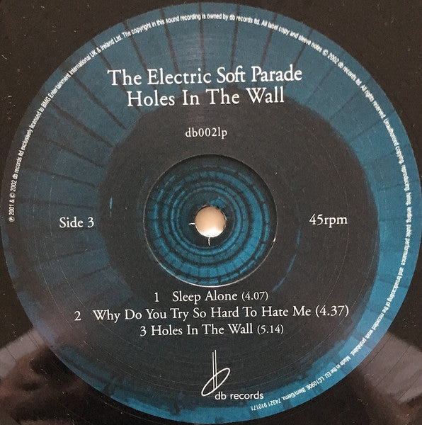 The Electric Soft Parade : Holes In The Wall (2xLP, Album, Num)