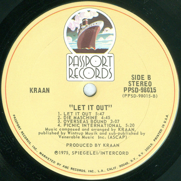 Kraan ~ Let It Out (Vinyl) - Djungel & Jazz
