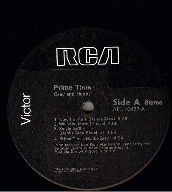 Grey & Hanks ~ Prime Time (Vinyl) - Djungel & Jazz