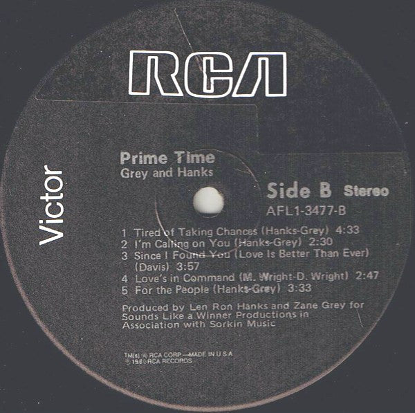 Grey & Hanks ~ Prime Time (Vinyl) - Djungel & Jazz