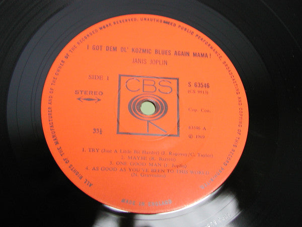 Janis Joplin ~ I Got Dem Ol' Kozmic Blues Again Mama! (Vinyl) - Djungel & Jazz