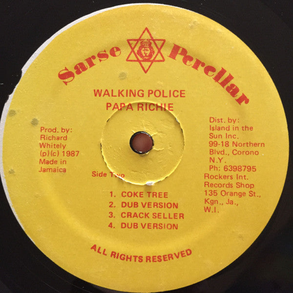 Richard Whitely : Walking Police (12", EP)