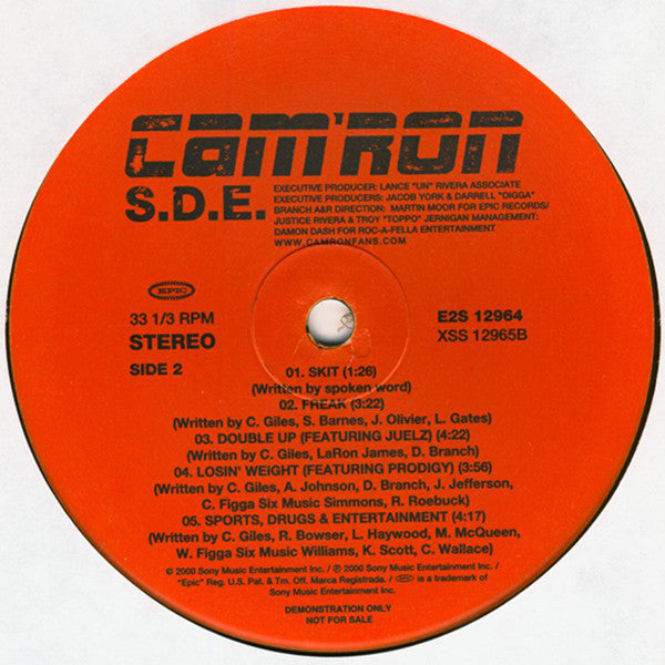 Cam'ron ~ S.D.E. (Vinyl) - Djungel & Jazz