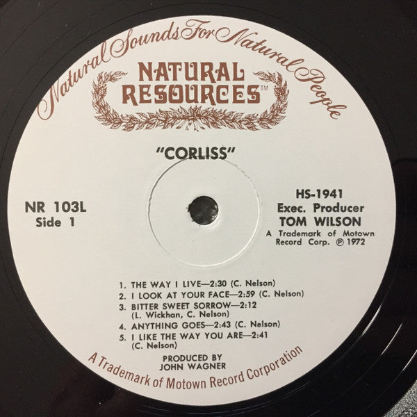 Corliss Nelson ~ Corliss (Vinyl) - Djungel & Jazz