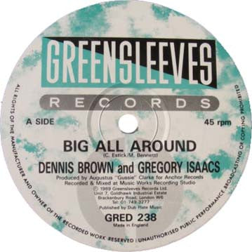 Dennis Brown & Gregory Isaacs : Big All Around (12")