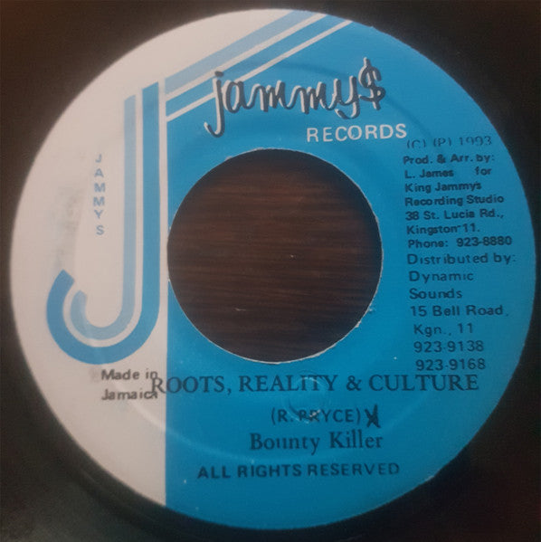 Bounty Killer ~ Roots, Reality & Culture (Vinyl) - Djungel & Jazz