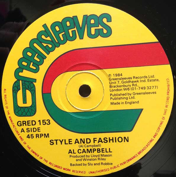 Al Campbell : Style And Fashion (12")