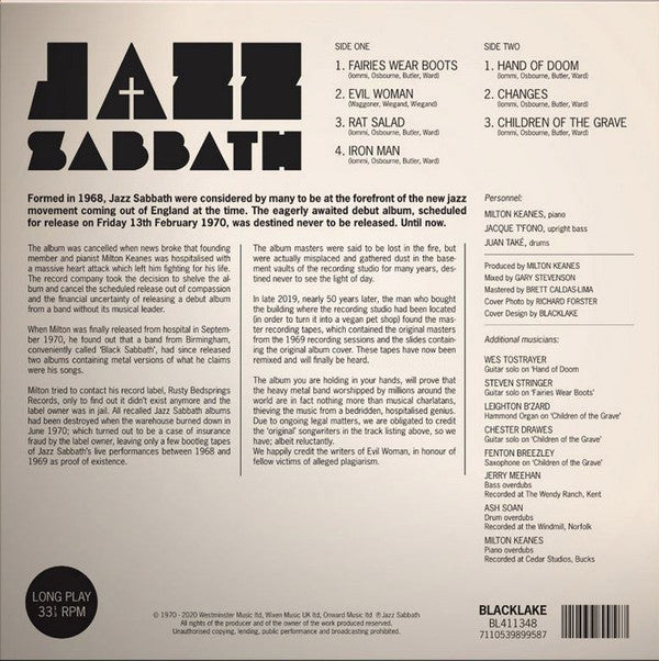 Jazz Sabbath ~ Jazz Sabbath (Vinyl) - Djungel & Jazz