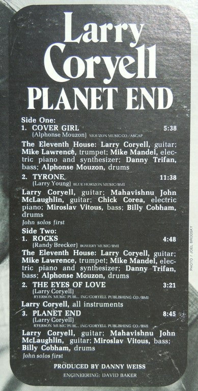 Larry Coryell ~ Planet End (Vinyl) - Djungel & Jazz