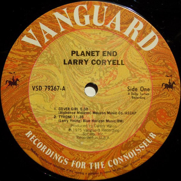 Larry Coryell ~ Planet End (Vinyl) - Djungel & Jazz