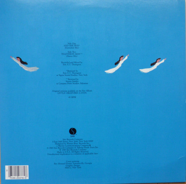 Talking Heads ~ And She Was / Television Man (Vinyl) - Djungel & Jazz
