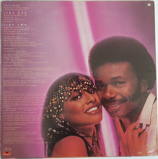 Peaches & Herb ~ Twice The Fire (Vinyl) - Djungel & Jazz