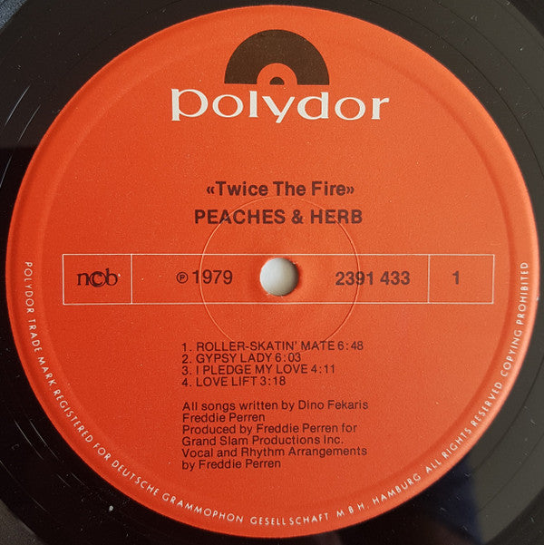 Peaches & Herb ~ Twice The Fire (Vinyl) - Djungel & Jazz