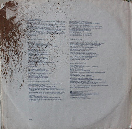 Mike Rutherford ~ Smallcreep's Day (Vinyl) - Djungel & Jazz