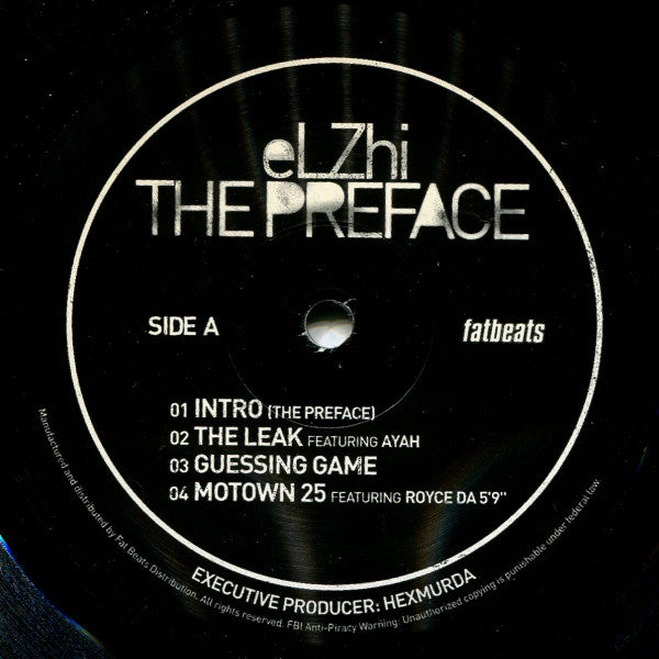 Elzhi ~ The Preface (Vinyl) - Djungel & Jazz