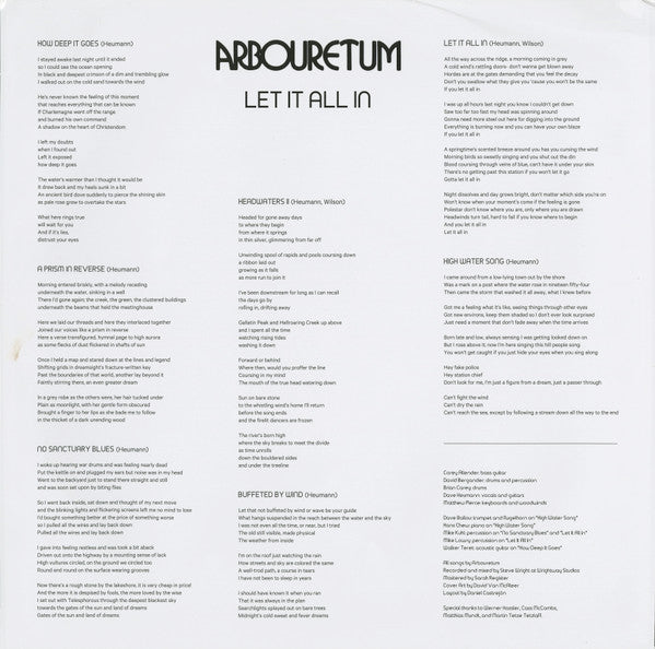 Arbouretum ~ Let It All In (Vinyl) - Djungel & Jazz