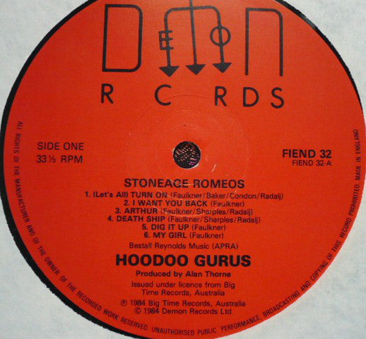 Hoodoo Gurus ~ Stoneage Romeos (Vinyl) - Djungel & Jazz