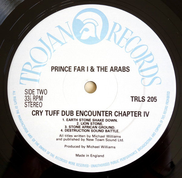 Prince Far I & The Arabs : Cry Tuff Dub Encounter Chapter IV (LP, Album)