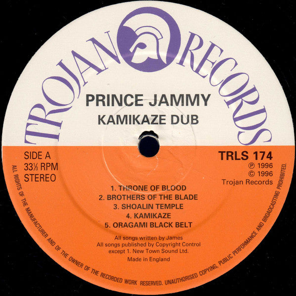Prince Jammy : Kamikazi Dub (LP, Album, RE)