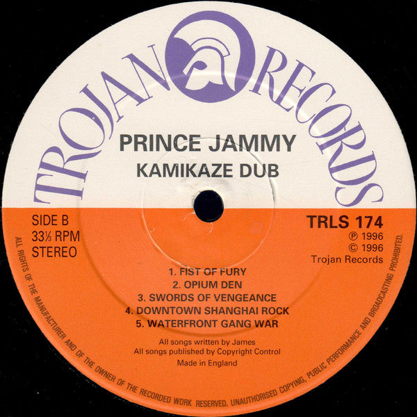 Prince Jammy : Kamikazi Dub (LP, Album, RE)