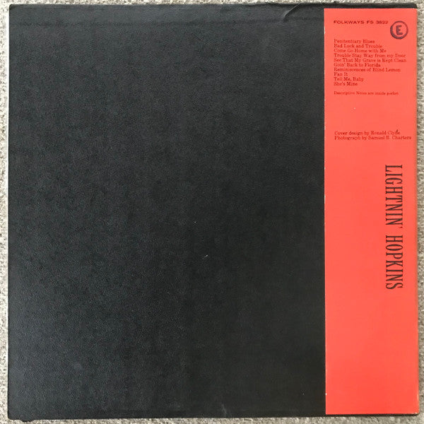 Lightnin' Hopkins ~ Lightnin' Hopkins (Vinyl) - Djungel & Jazz