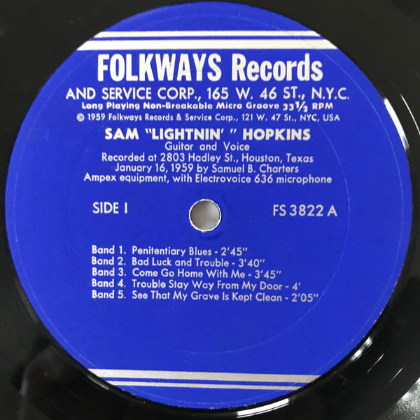 Lightnin' Hopkins ~ Lightnin' Hopkins (Vinyl) - Djungel & Jazz