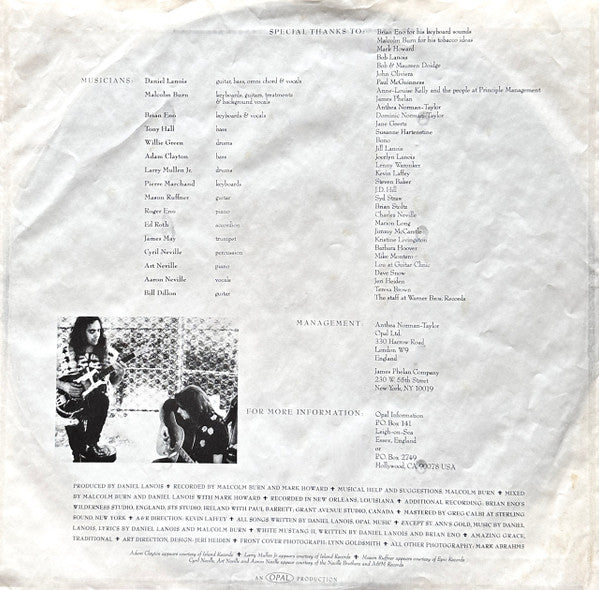 Daniel Lanois ~ Acadie (Vinyl) - Djungel & Jazz