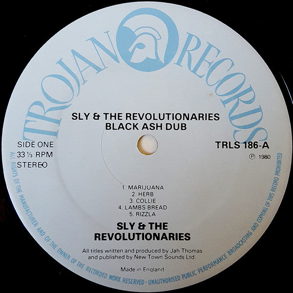 Sly & The Revolutionaries With Jah Thomas : Black Ash Dub (LP, Album)