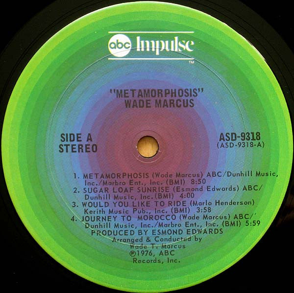 Wade Marcus ~ Metamorphosis (Vinyl) - Djungel & Jazz