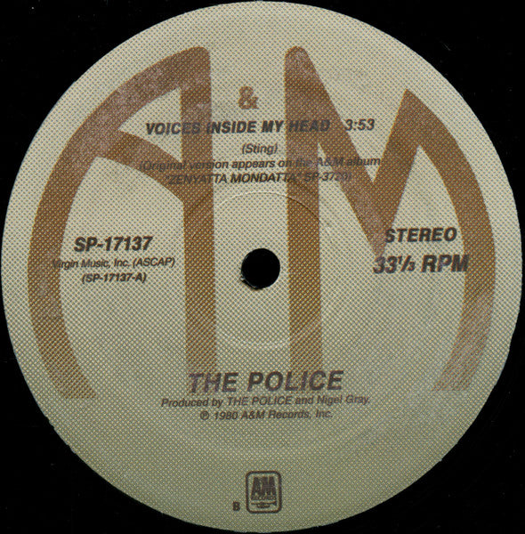 The Police : Voices Inside My Head (12", RE)