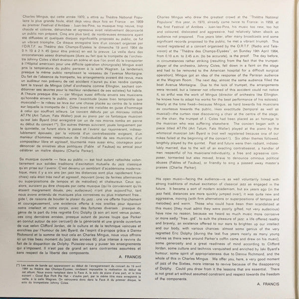 Charles Mingus : The Great Concert Of Charles Mingus (3xLP, Album, BIE)