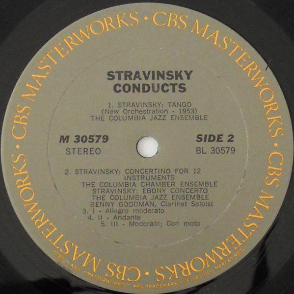 Stravinsky ~ Stravinsky Conducts Music For Chamber And Jazz Ensembles (Vinyl) - Djungel & Jazz