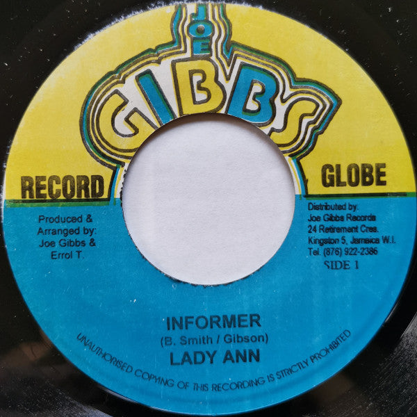 Lady Ann : Informer (7", RP)