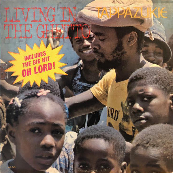 Tapper Zukie : Living In The Ghetto (LP, Album, Pin)