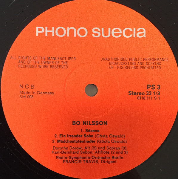 Bo Nilsson ~ Brief An Gösta Oswald (Vinyl) - Djungel & Jazz