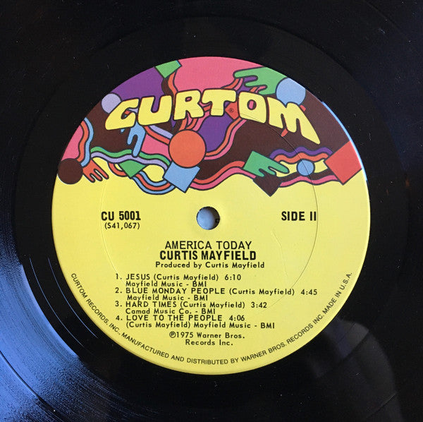 Curtis Mayfield : There's No Place Like America Today (LP, Album, San)
