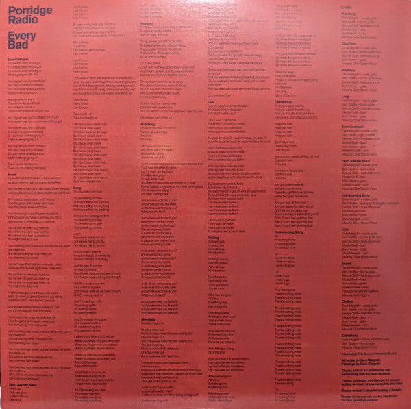 Porridge Radio ~ Every Bad (Vinyl) - Djungel & Jazz