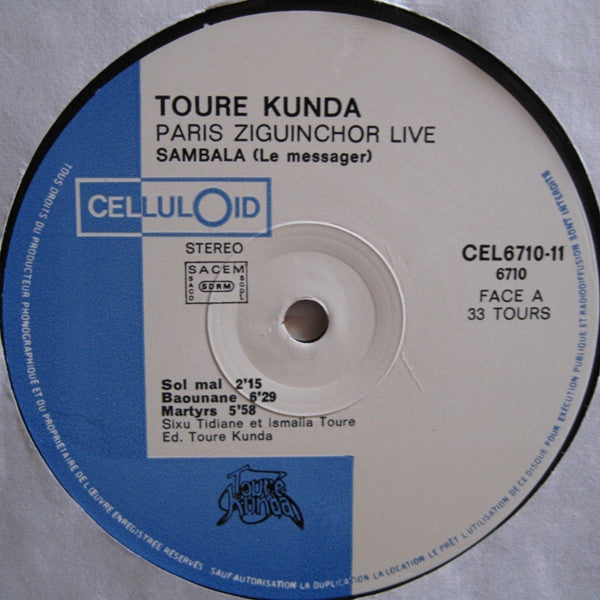 Touré Kunda : Live Paris-Ziguinchor (2xLP, Album, Gat)