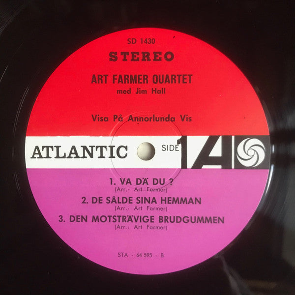 Art Farmer Quartet med Jim Hall : Visa på annorlunda vis (LP, Album)