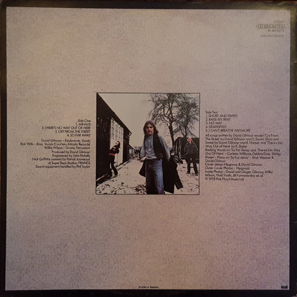 David Gilmour ~ David Gilmour (Vinyl) - Djungel & Jazz