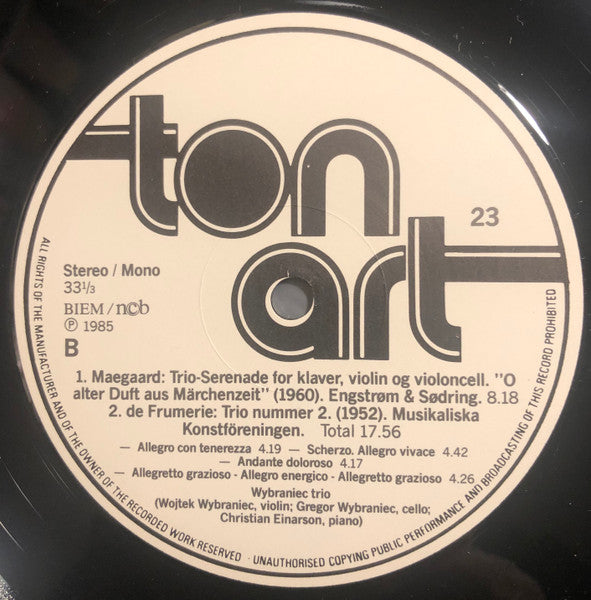 Wybraniec Trio ~ Mendelssohn - Maegaard - De Frumerie (Vinyl) - Djungel & Jazz