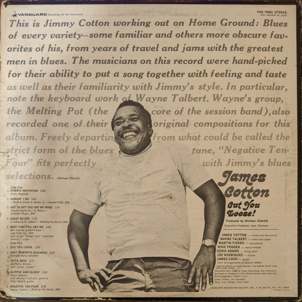 James Cotton : Cut You Loose! (LP, Album)