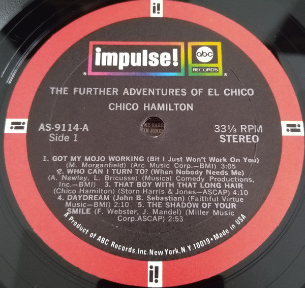 Chico Hamilton ~ The Further Adventures Of El Chico (Vinyl) - Djungel & Jazz