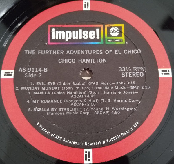 Chico Hamilton ~ The Further Adventures Of El Chico (Vinyl) - Djungel & Jazz