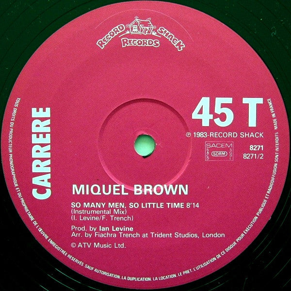 Miquel Brown ~ So Many Men, So Little Time (Vinyl) - Djungel & Jazz