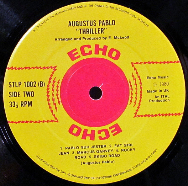 Augustus Pablo : Thriller (LP, Album, RE)